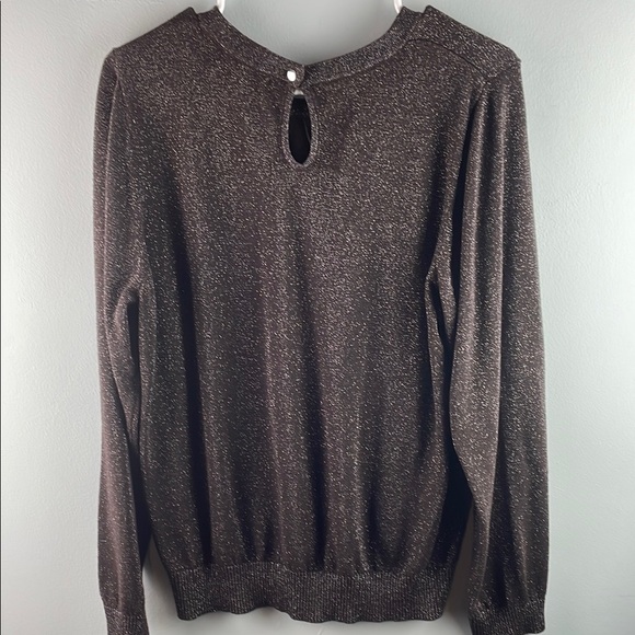 Liz Claiborne Elegant Metallic Brown Sweater Size XXL - Picture 6 of 9